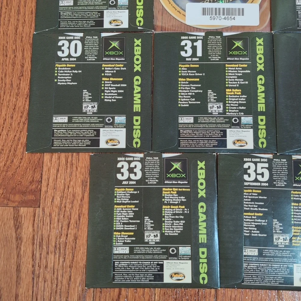 Xbox Demo Discs Offical Xbox Magazine Issues 19 20 26 27 28 29 30 31 32 33 35